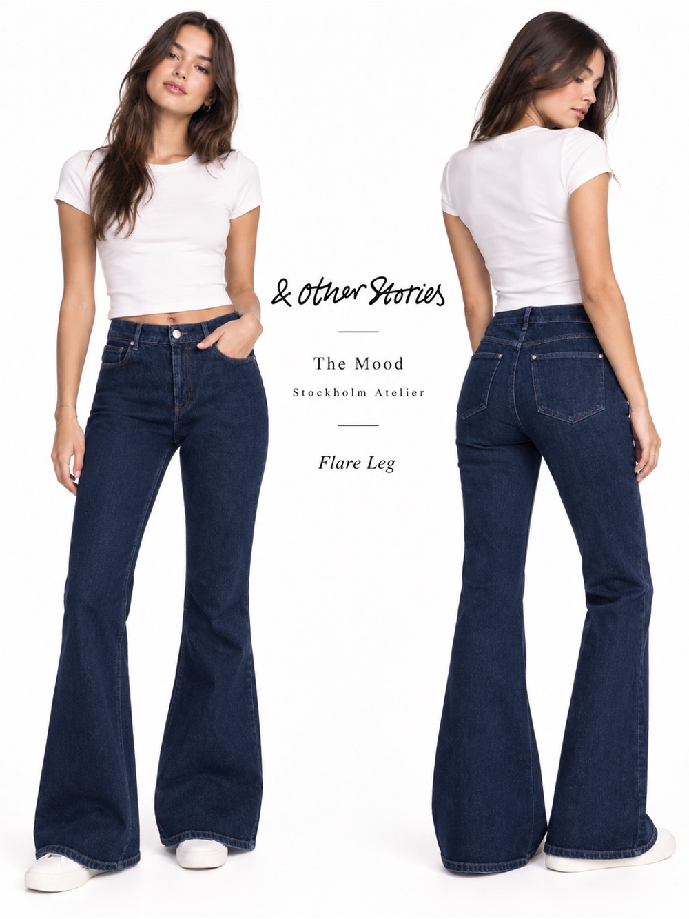 & other stories jeans dark denim blue Stockholm Altier The Mood style sz 29 NWT